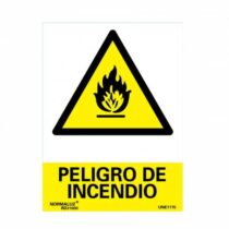 señal peligro de incendio