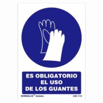 señal es obligatorio el uso de los guantes